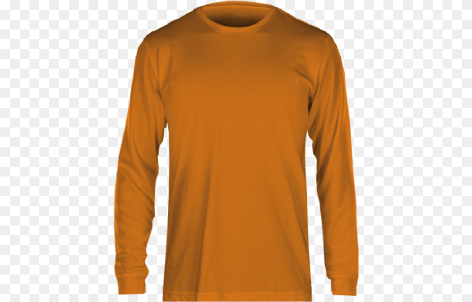 Fan Cloth Long Sleeve Tee Orange Long Sleeved T Shirt, Clothing, Long Sleeve, T-shirt, Knitwear Free Transparent Png
