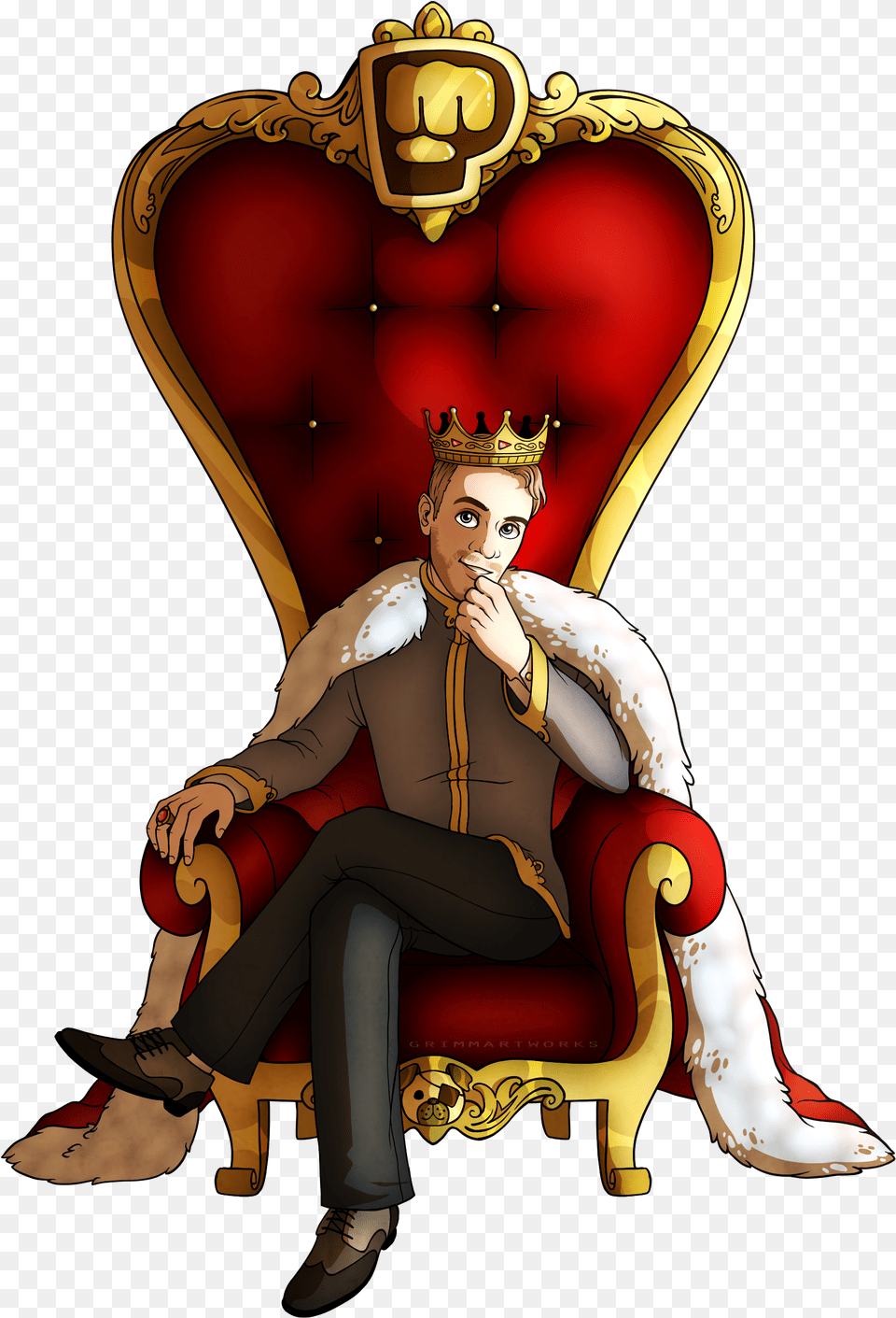 Fanart For The King Of Youtube No Not Jake Paul Jake Paul Fanart, Furniture, Adult, Female, Person Free Png Download