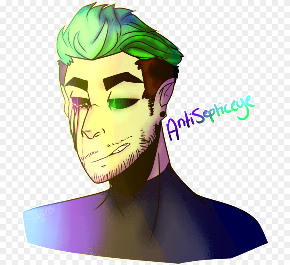 Fanart Jacksepticeye By Astigmaaa Illustration, Publication, Portrait, Photography, Person Free Png Download