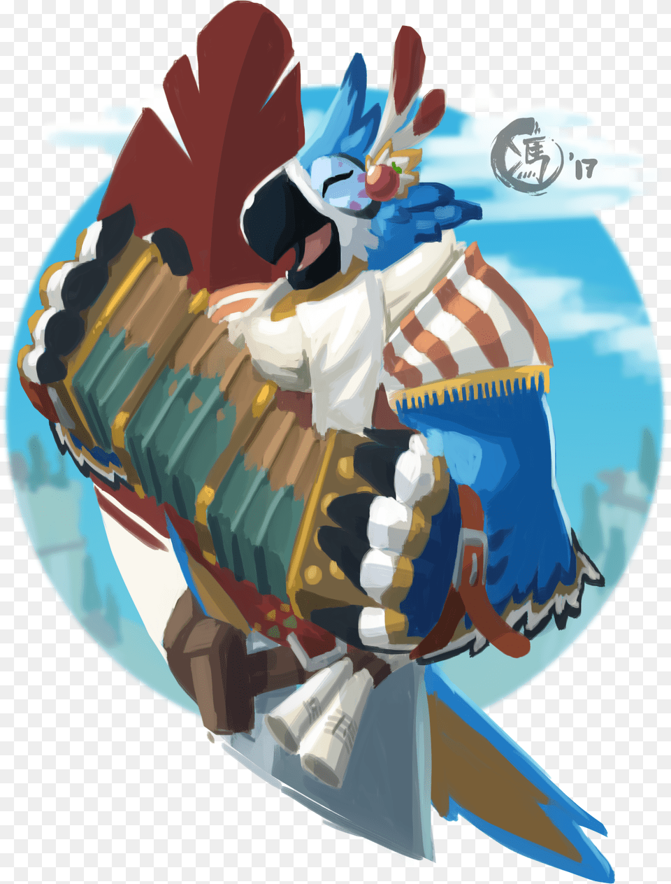 Fanart Of Kass From Nintendo39s The Legend Of Zelda Illustration, Clothing, Glove Free Png Download