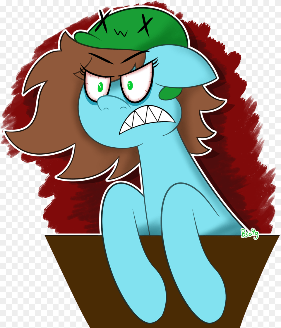 Fanart Of Neko Snicker Of Her Oc Being An Angry Pony Cartoon, Book, Comics, Publication, Baby Png Image