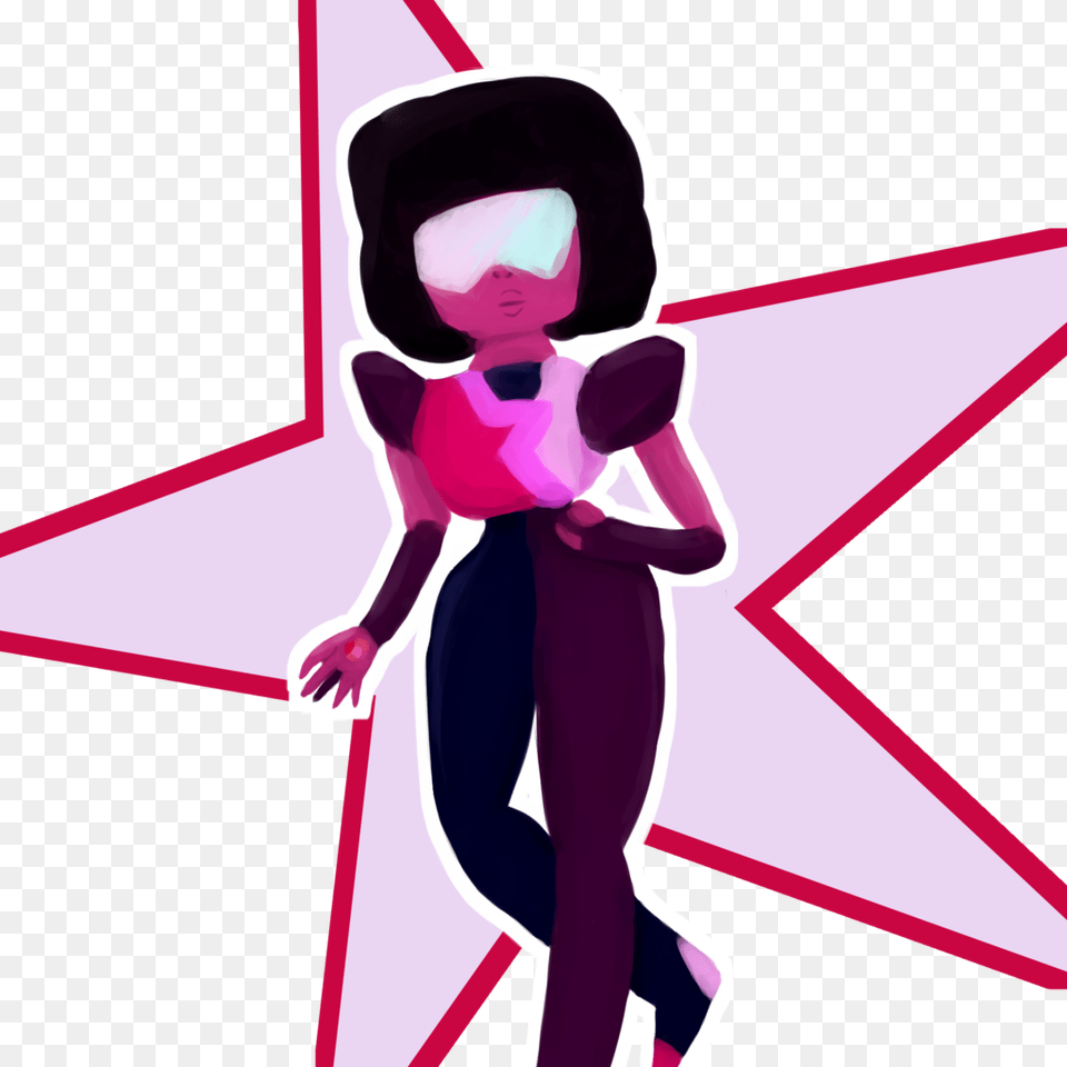 Fanart Steven Universe Garnet, Purple, Person, Symbol, Star Symbol Free Png