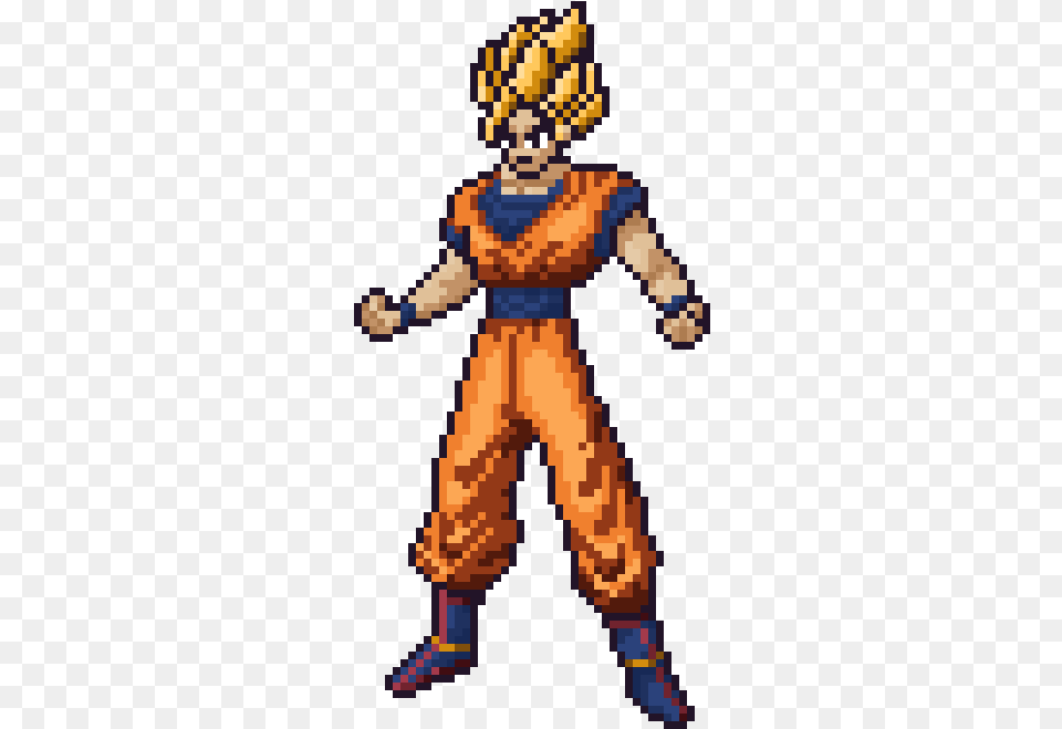 Fanartoc Super Saiyan Goku Pixel Art Gogeta, Person Free Transparent Png