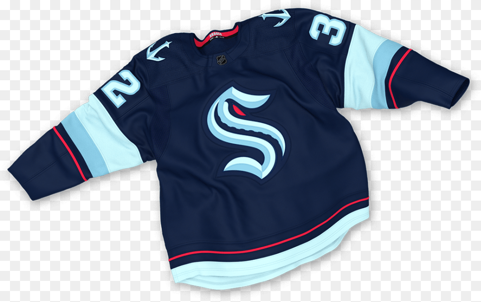 Fanatics Official Blog Kraken Seattle Nhl, Clothing, Shirt, Jersey, Baby Png