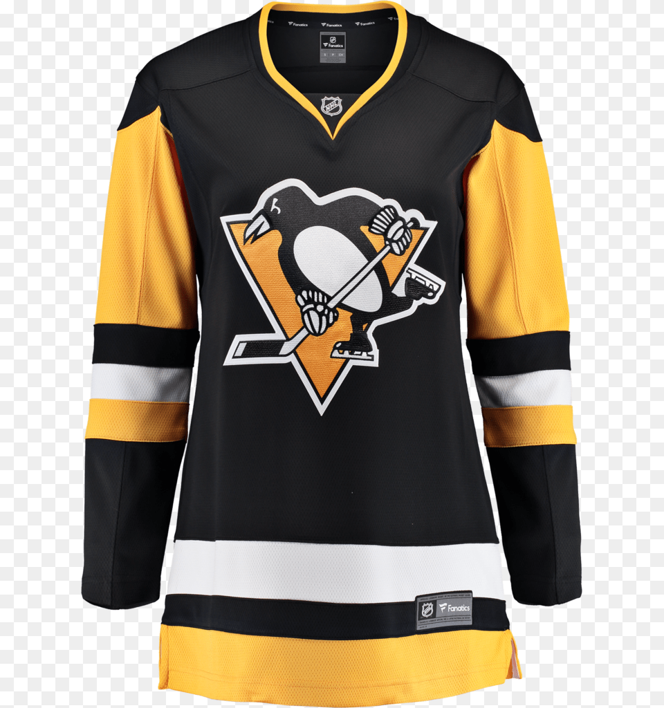 Fanatics Pittsburgh Penguins Womens Breakaway Jersey Pittsburgh Penguins Jersey Transparent, Clothing, Shirt, Coat, Jacket Png Image
