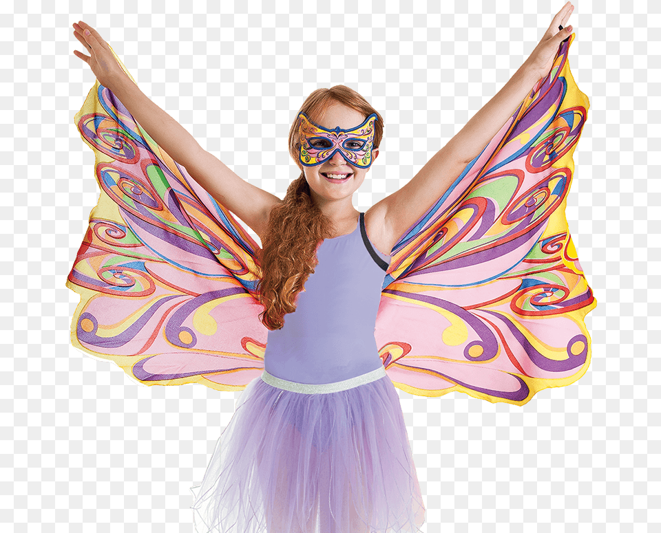 Fanciful Wings For Dress Up Dreamy Dress Ups Wings Fairies, Person, Clothing, Costume, Dancing Png