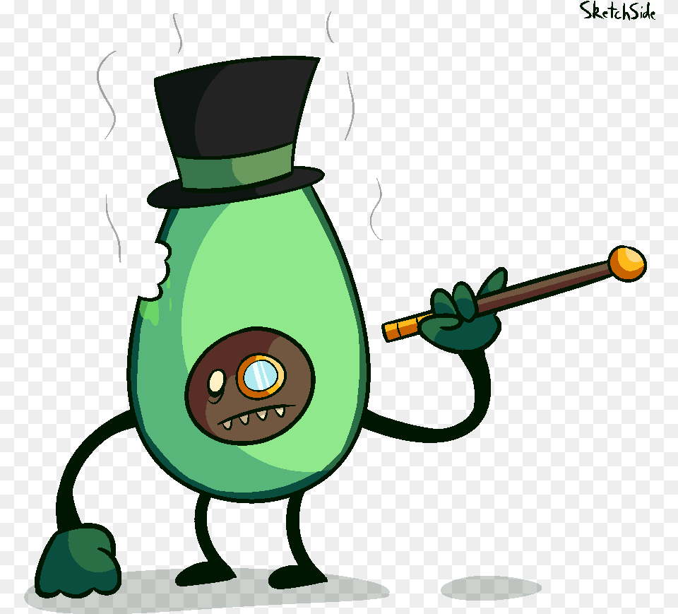 Fancy Avocado Zombie Cartoon, Jar, Bottle Free Transparent Png