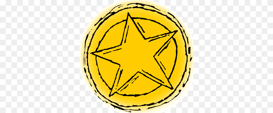 Fancy Badge Clipart Free Simple Police Badge Clip Art, Star Symbol, Symbol, Gold Png Image