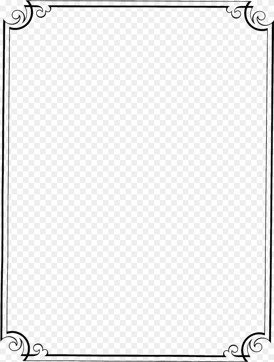 Fancy Border Vector, White Board Free Transparent Png