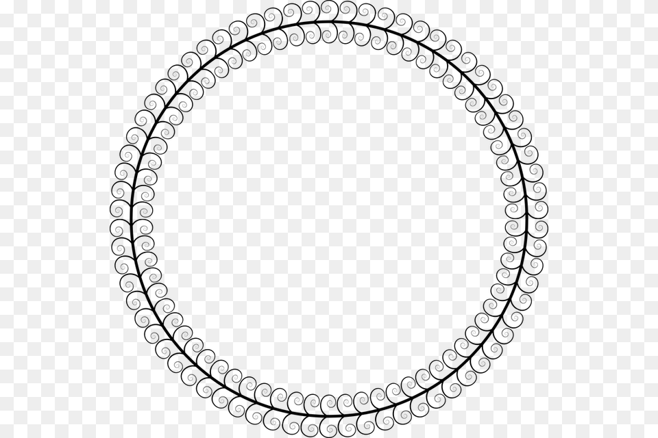 Fancy Circle Image, Gray Free Transparent Png