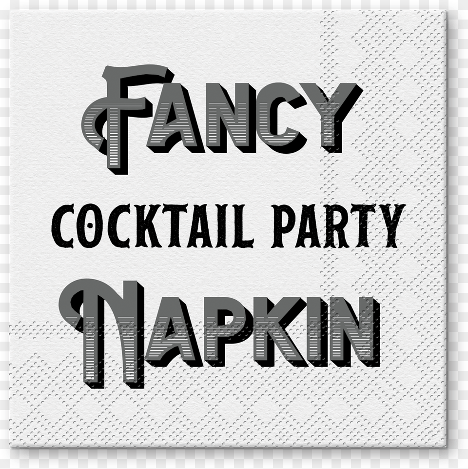 Fancy Cocktail Napkin Beverage Napkins Calligraphy, Text, Home Decor Free Transparent Png