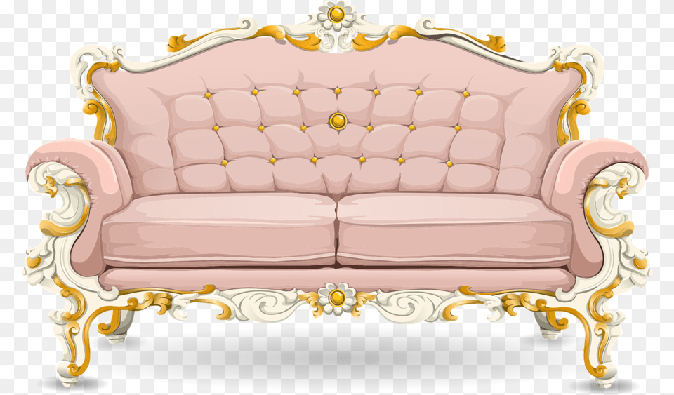 Fancy Couch Download Pink Fancy Couch, Furniture, Chair, Crib, Infant Bed Free Png