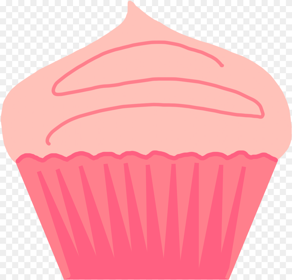 Fancy Cupcake Clipart Pink Cupcake, Cake, Cream, Dessert, Food Png Image