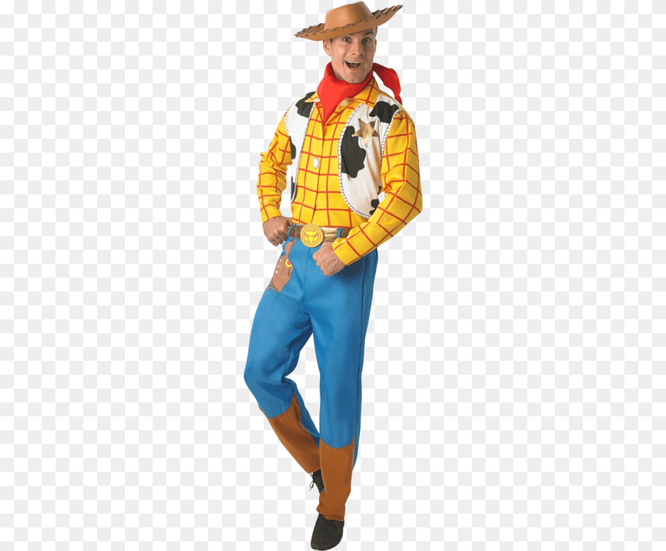 Fancy Dress Mens Woody Toy Story Costume, Clothing, Hat, Person, Adult Png