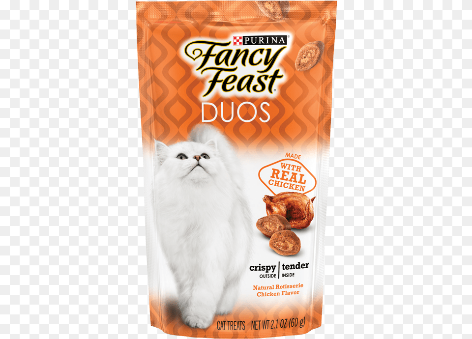Fancy Feast Duos Cat Treats, Animal, Mammal, Pet, Food Png