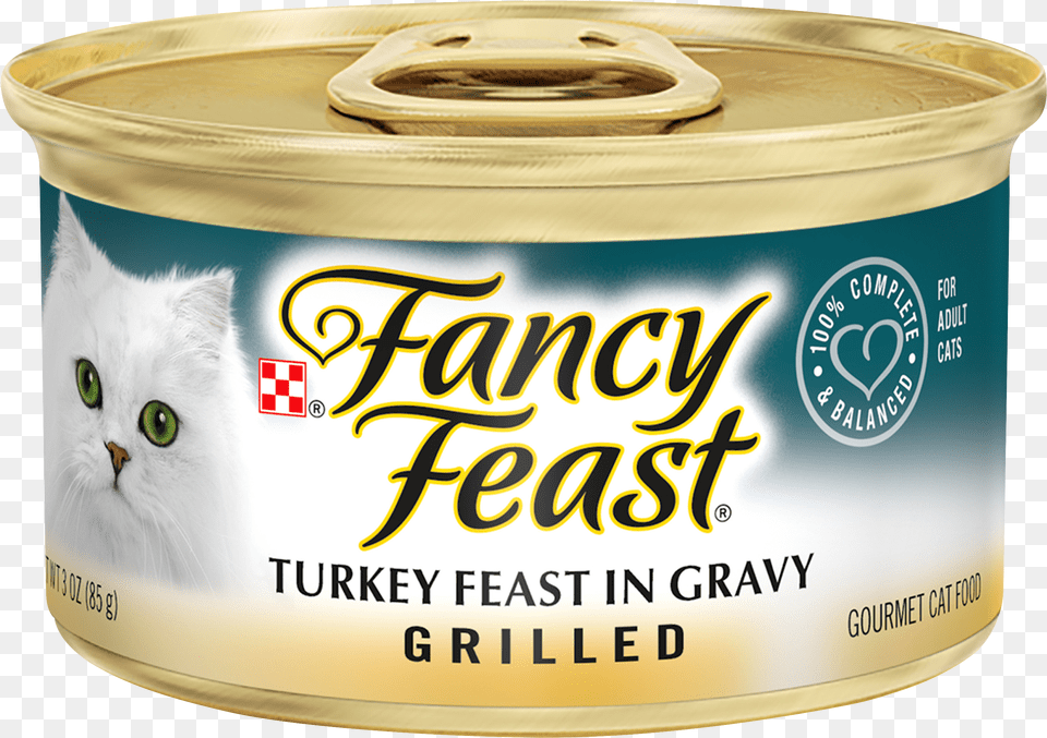 Fancy Feast Grilled Turkey, Aluminium, Can, Canned Goods, Food Free Png