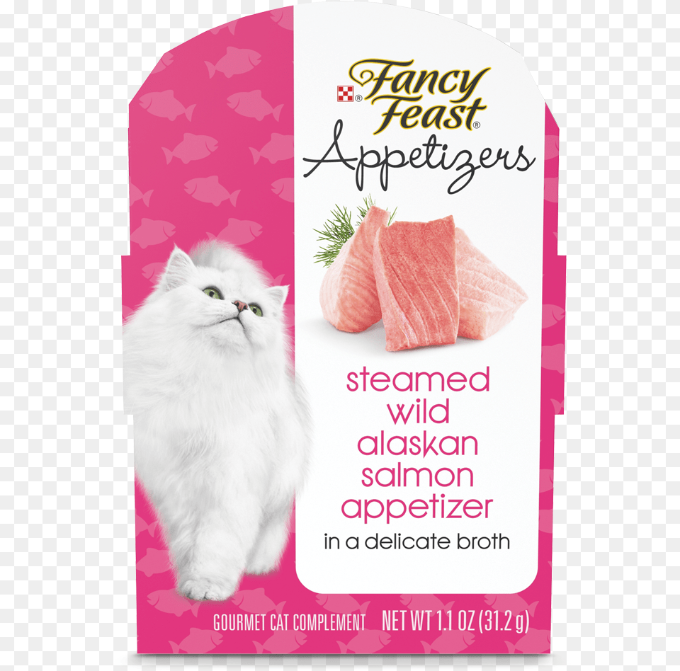 Fancy Feast Salmon Appetizers, Angora, Animal, Cat, Mammal Png Image