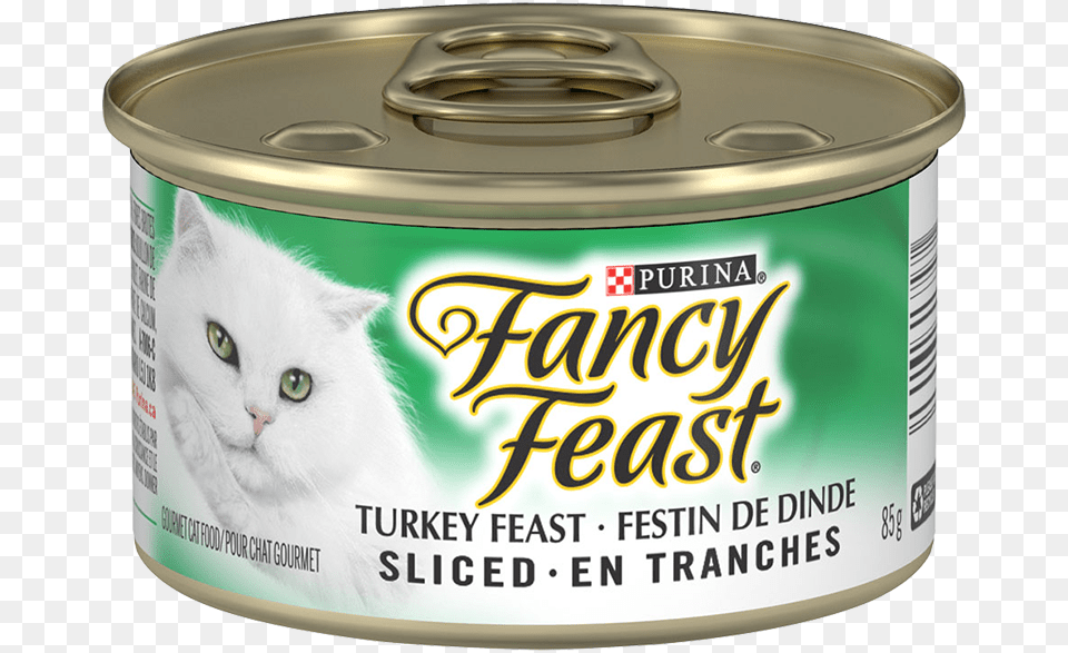 Fancy Feast Sliced Turkey Feast Cat Food Fancy Feast Can, Aluminium, Canned Goods, Tin, Animal Free Png