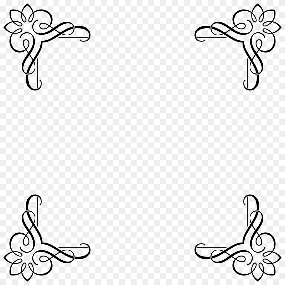 Fancy Flourish Frame 7 Clipart, Knot, Pattern, Dynamite, Weapon Free Png Download