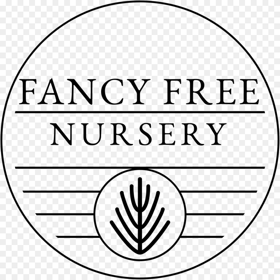 Fancy Nursery Logo Black Circle, Gray Free Transparent Png