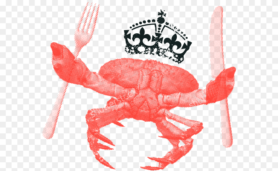 Fancy Fresh Seafood Restaurant London King And Wall Sticker Crown Silhouette, Food, Sea Life, Invertebrate, Animal Png