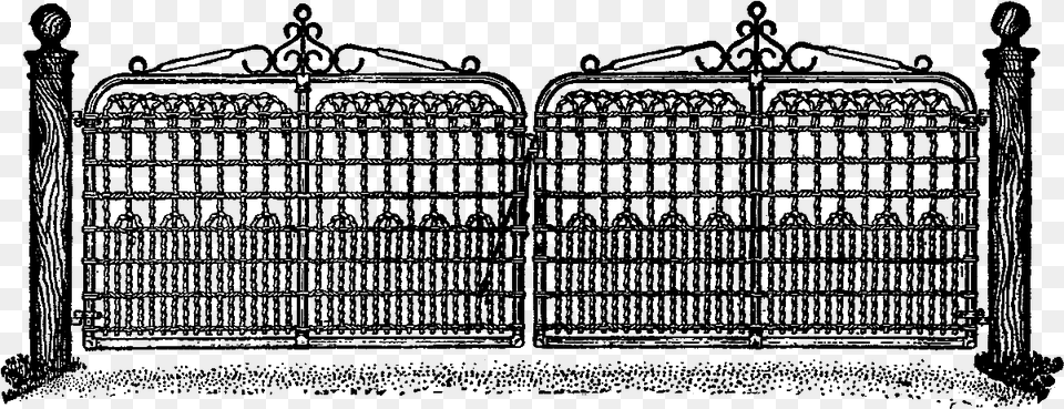 Fancy Gate Image Fence, Text, Blackboard Png