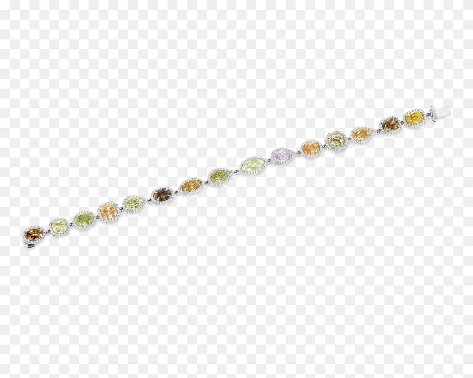 Fancy Multi Colored Diamond Bracelet Carats, Dish, Food, Meal, Accessories Free Png