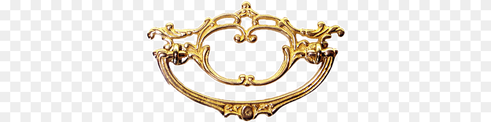 Fancy Open Victorian Cast Brass Drawer Pull Fancy Drawer Pulls, Bronze, Accessories, Jewelry, Gold Png