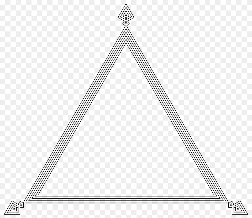 Fancy Ornamental Frame 11 Clipart, Triangle Png