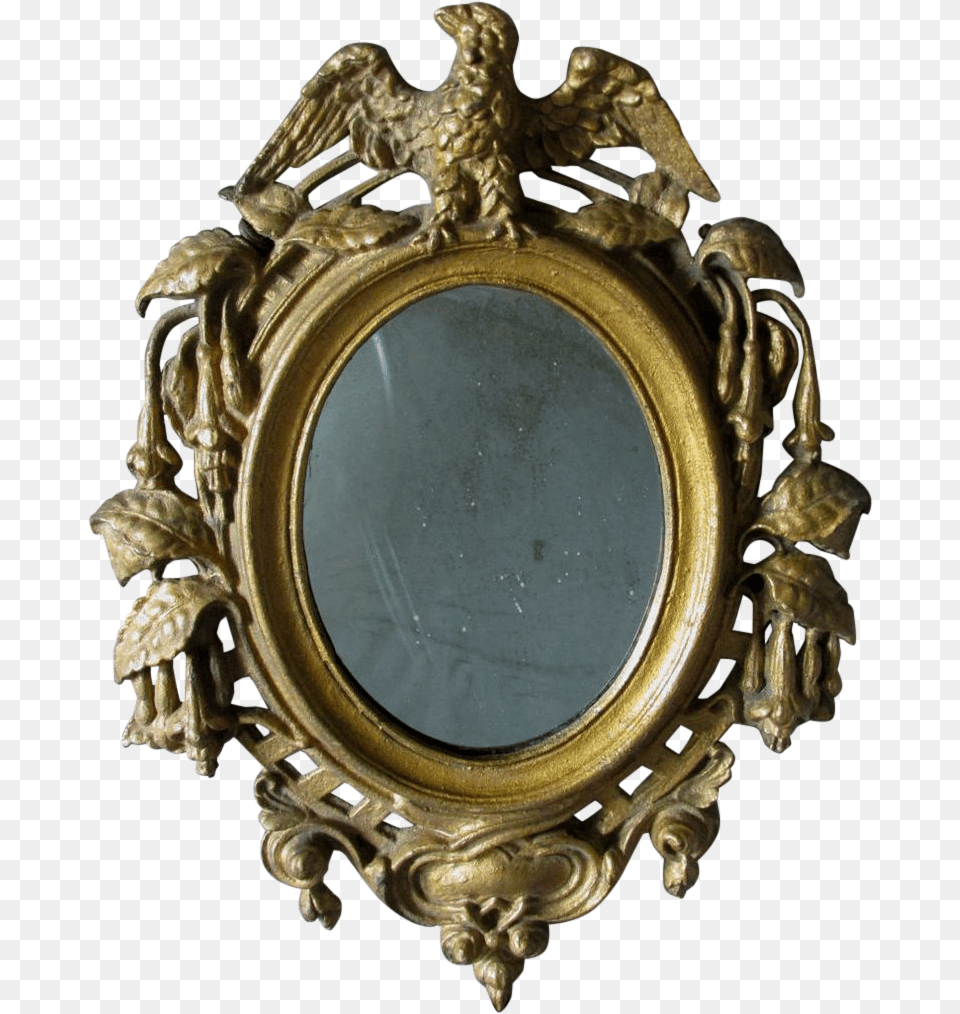 Fancy Oval Frame, Photography, Bronze, Mirror, Fisheye Png