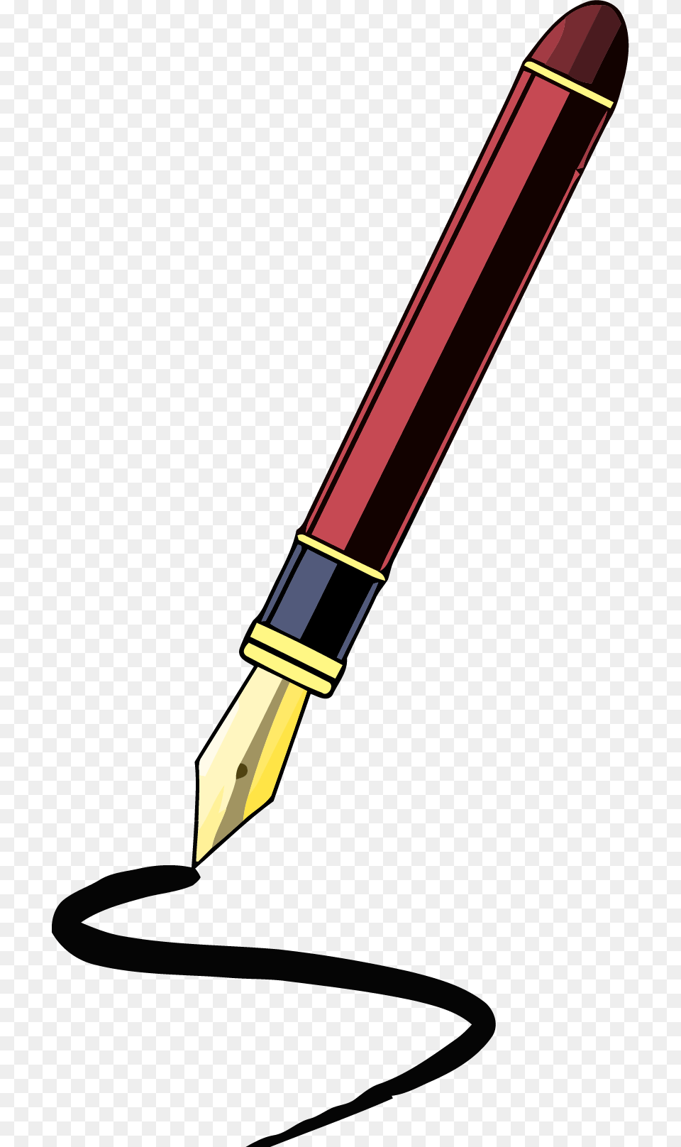 Fancy Pen Clipart, Smoke Pipe, Fountain Pen Free Png