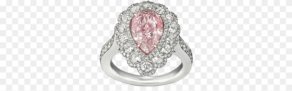 Fancy Pink Diamond Ring 258 Carat Fancy Pink Diamond Ring, Accessories, Gemstone, Jewelry, Silver Free Transparent Png