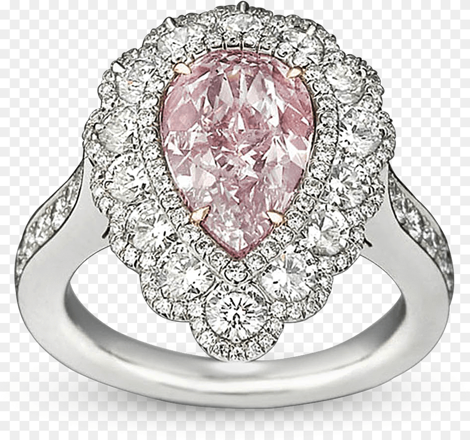 Fancy Pink Diamond Ring Pink Diamond Ring, Accessories, Jewelry, Gemstone, Silver Free Transparent Png