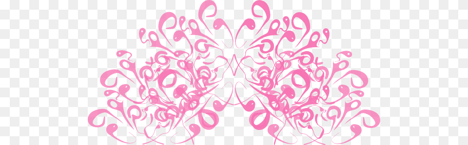 Fancy Pink Scroll Design Scroll Clipart Graphic Pink, Art, Floral Design, Graphics, Pattern Free Transparent Png