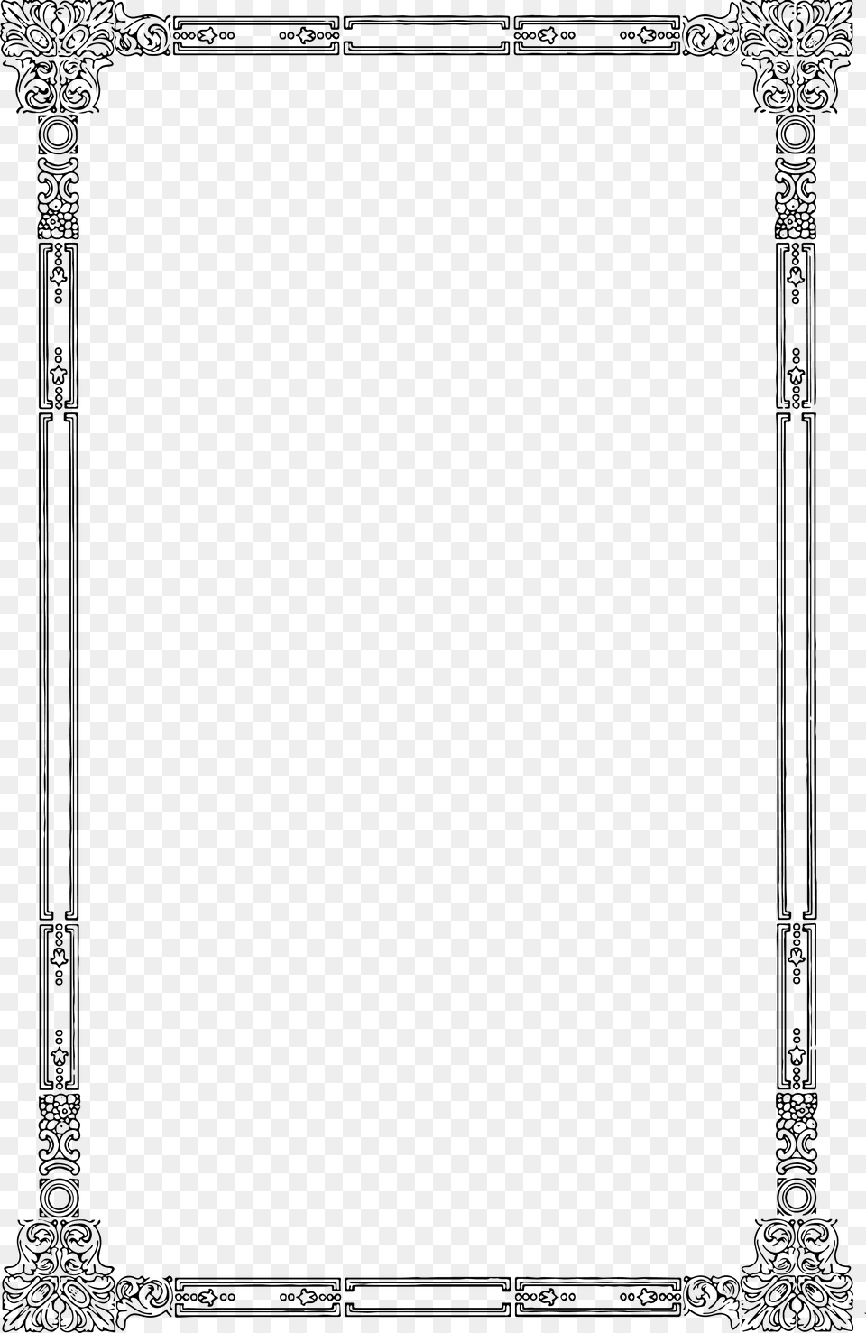Fancy Rectangle Border Vector Free Png