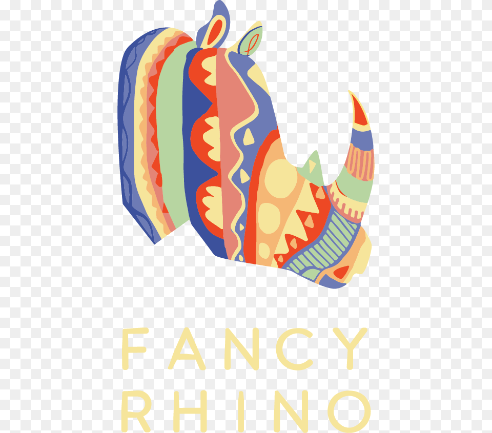 Fancy Rhino Logo, Clothing, Hat, Cap, Swimwear Free Png