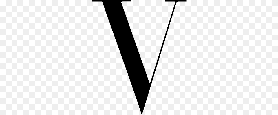 Fancy Roman Numeral, Gray Free Transparent Png