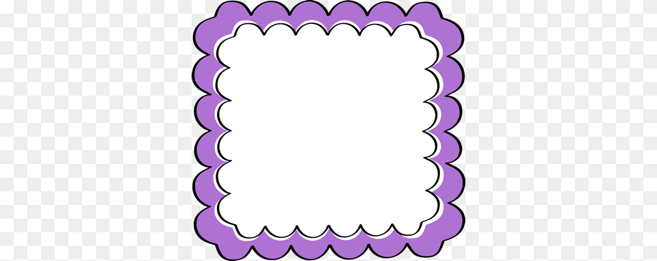 Fancy Scalloped Border Clipart Purple Scalloped Frame Clip, Home Decor, Adult, Bride, Female Free Png Download