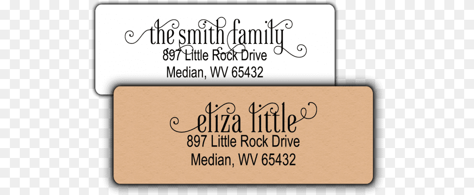 Fancy Scroll Script Return Address Labels Calligraphy, Text, Paper, Handwriting Png