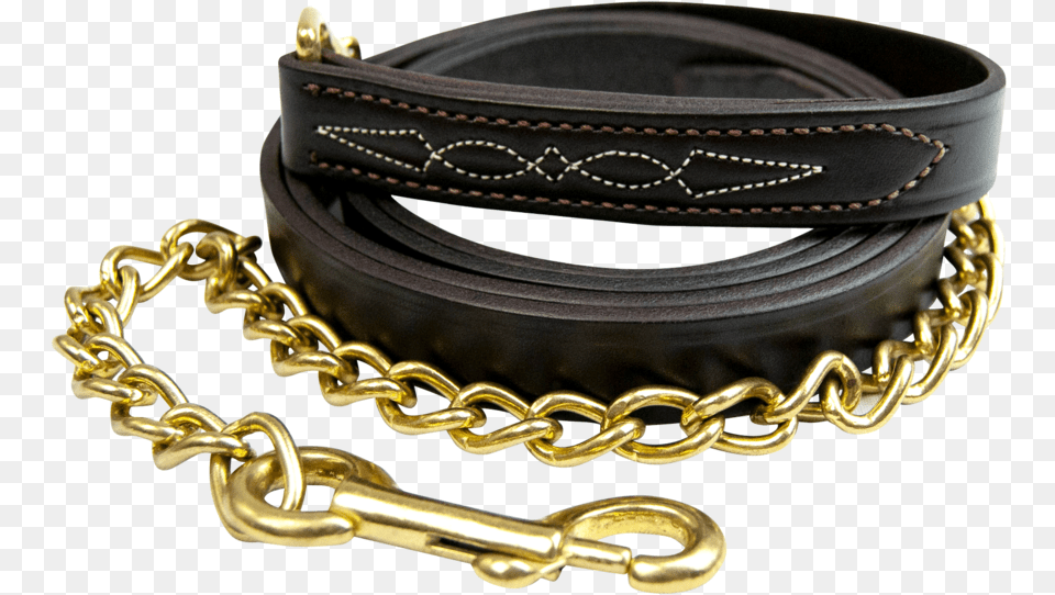 Fancy Stitch Lead With 24quot Chain Chain, Accessories, Belt, Leash, Jewelry Png