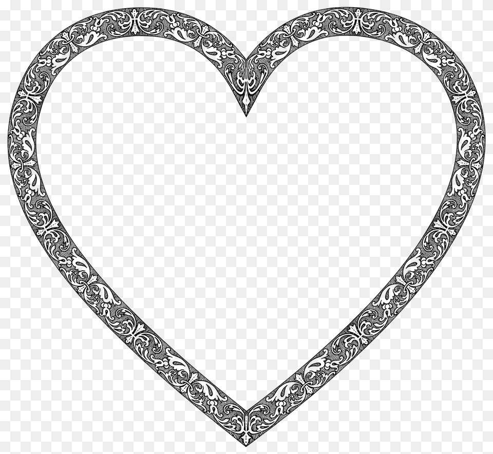 Fancy Vintage Heart Clipart Png Image