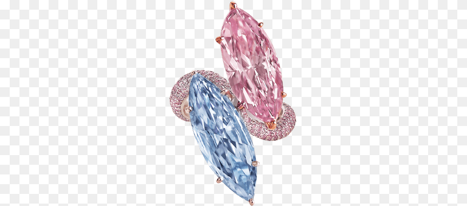Fancy Vivid Blue And Intense Pink Diamond Ring Diamond, Accessories, Jewelry, Gemstone, Female Png