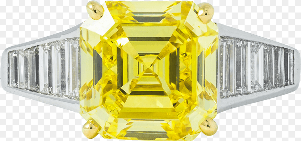 Fancy Vivid Yellow Diamond And Solid, Accessories, Gemstone, Jewelry Free Transparent Png
