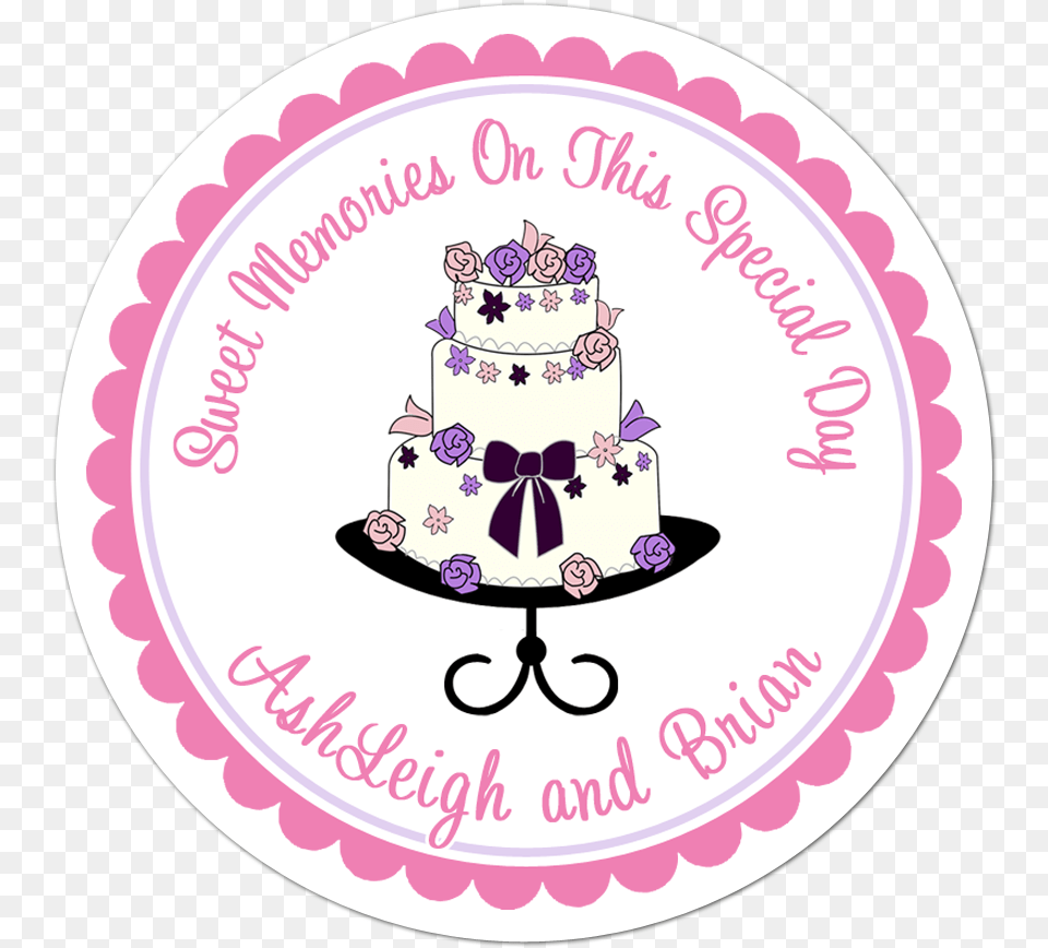 Fancy Wedding Cake Personalized Favor Sticker English Your Favourite Teacher, Birthday Cake, Cream, Dessert, Food Png