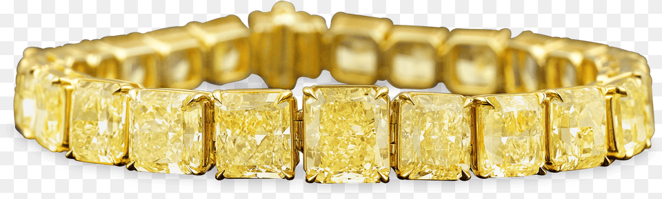 Fancy Yellow Diamond Bracelet 55 66 Carats Yellow Diamond Bracelet, Accessories, Gold, Jewelry, Gemstone Free Png