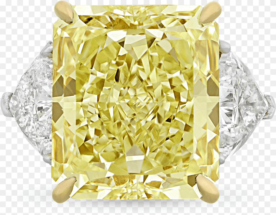 Fancy Yellow Diamond Ring Gold Diamong Rjng Png Image