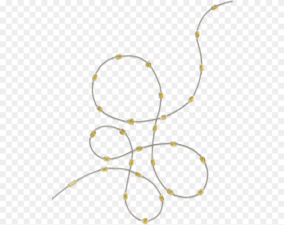 Fancy Yellow Mixed Shape Diamond Necklace Craft, Accessories, Jewelry, Knot Png