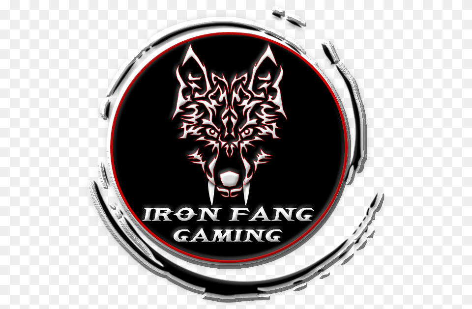 Fang Iron Fang Gaming Asmodus Snow Wolf Logo Glow In The Dark Skull Dragon, Emblem, Symbol, Animal, Mammal Png