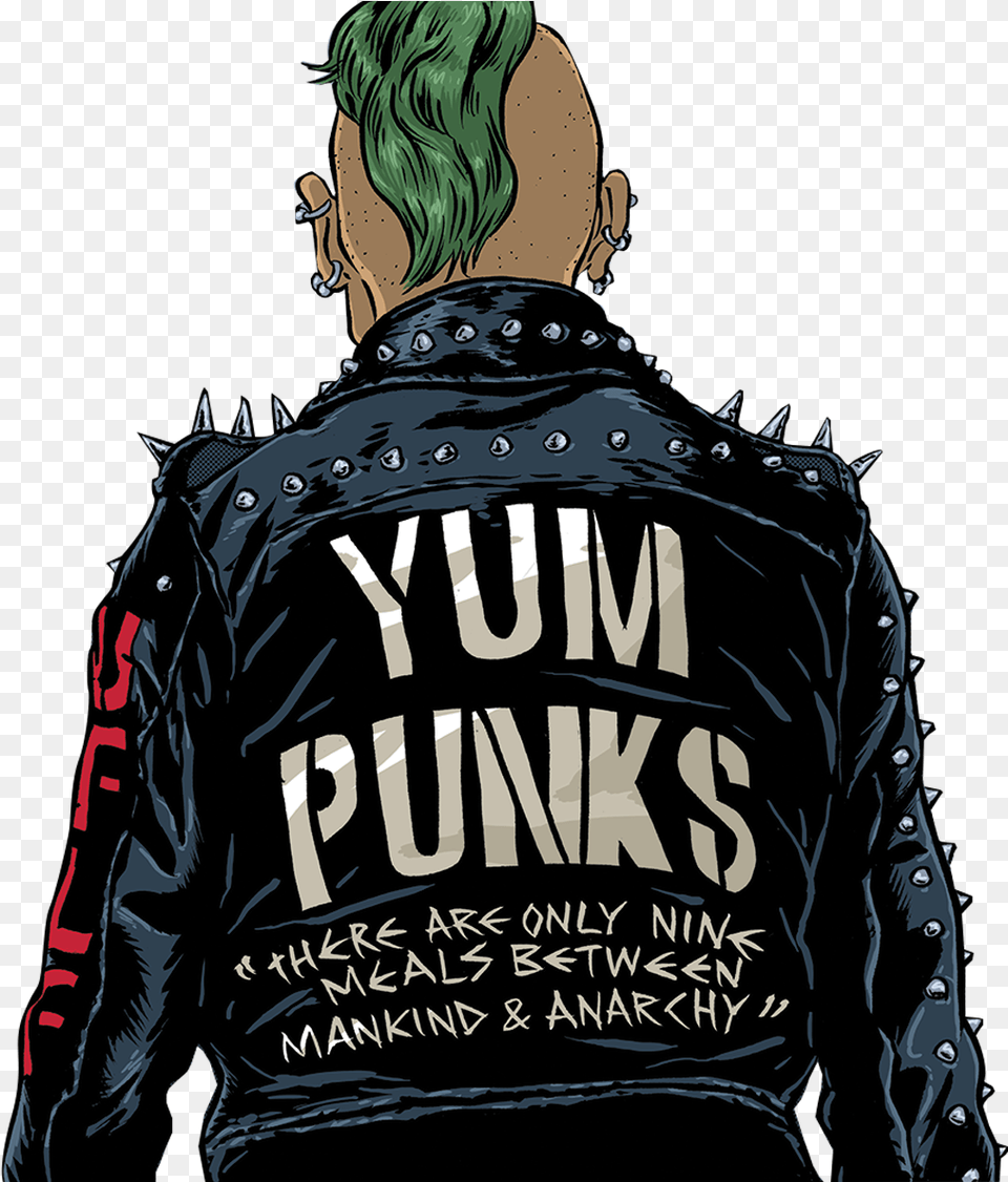 Fang S Back Punks, Jacket, Clothing, Coat, Person Free Png