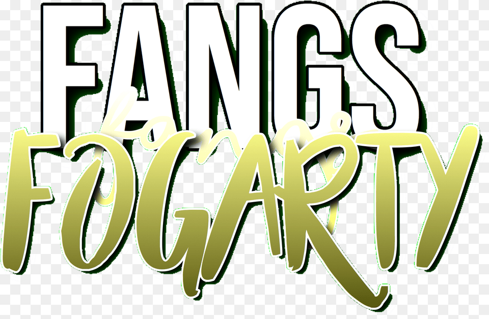 Fangs Fangsfogarty Fogarty Text Riverdale Freetoedit, Green, Bulldozer, Machine, Logo Free Png